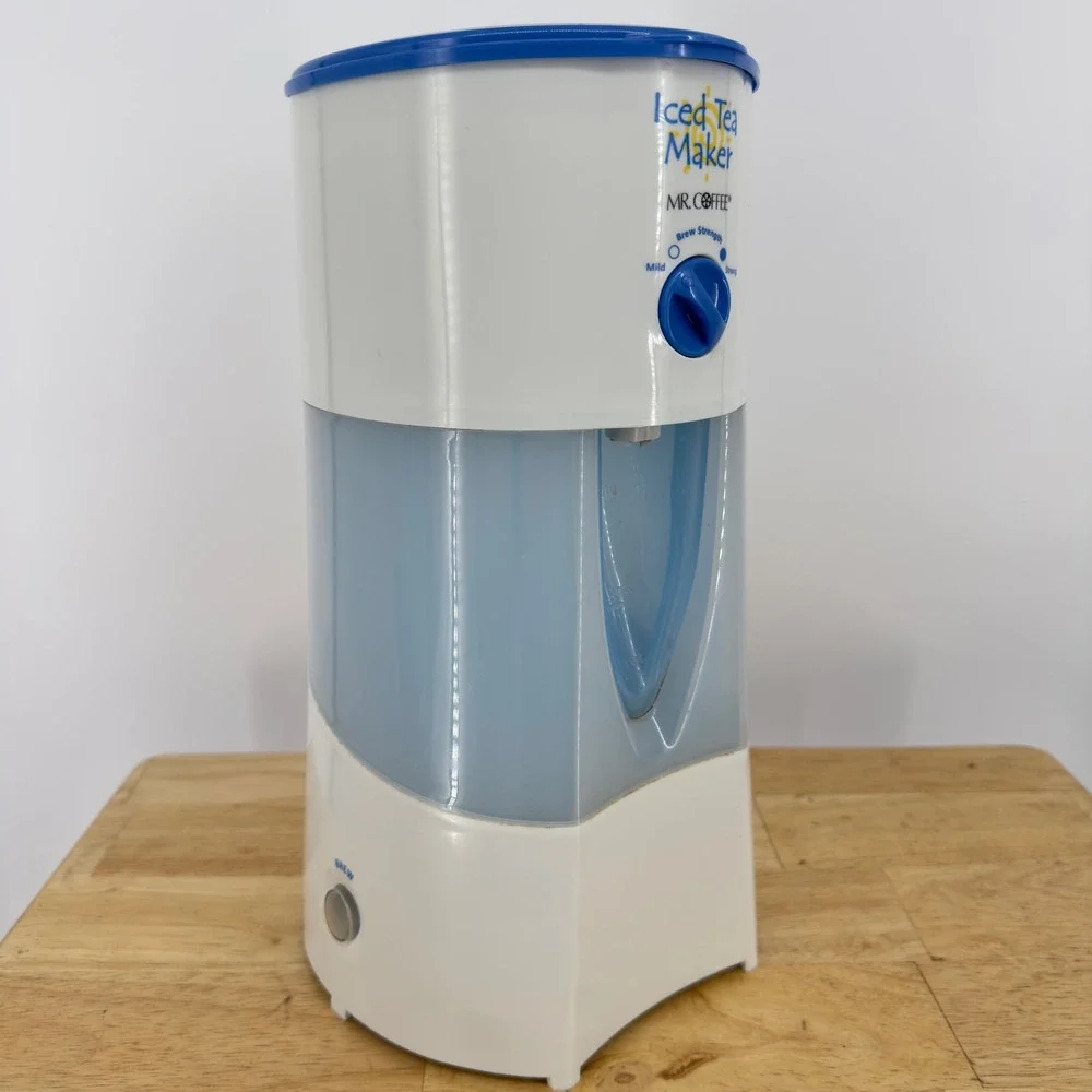 Mr. Coffee Iced Tea Maker White Blue Model TM70 Sunbeam Products Base Only